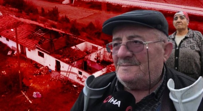 Yaşlı çift kış günü evsiz kaldı: "Sadece sırtımdaki ceket kaldı"