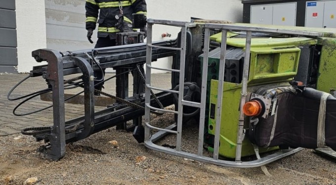 Forkliftin altında kalan işçi hayatını kaybetti
