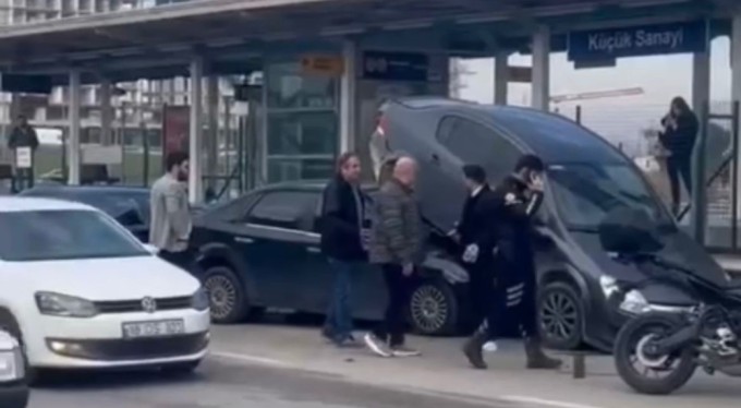 Bursa'da kazayı gören şaştı kaldı