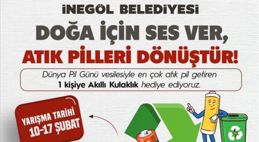 Atık pili getir, hediyeyi götür