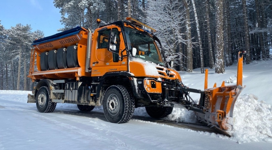 Karla kapanan yollara anında müdahale