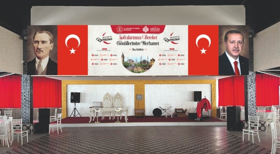 Kültür ve Turizm Bakanlığı,  Vakıflar Genel Müdürlüğü Ramazan'da 81 ilde iftar sofraları kuruyor.