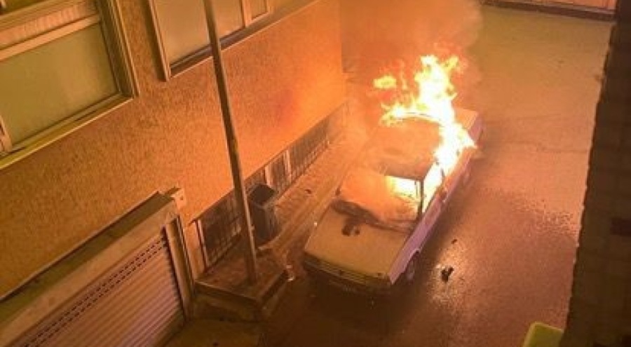 Tofaş Şahin alev alev yandı