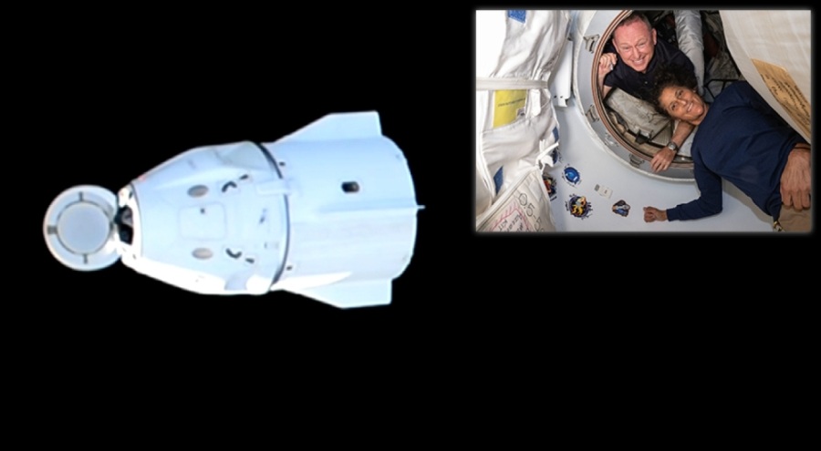 Uzayda mahsur kalan NASA astronotlarının dünyaya dönüş yolcuğu başladı