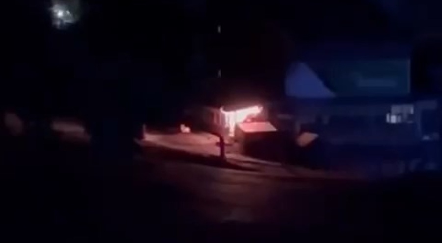 Uludağ'da otel yangınının başladığı anlar kamerada