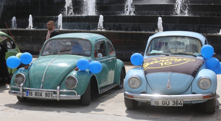 Otizmli çocuklar vosvoslarla şehir turu attı