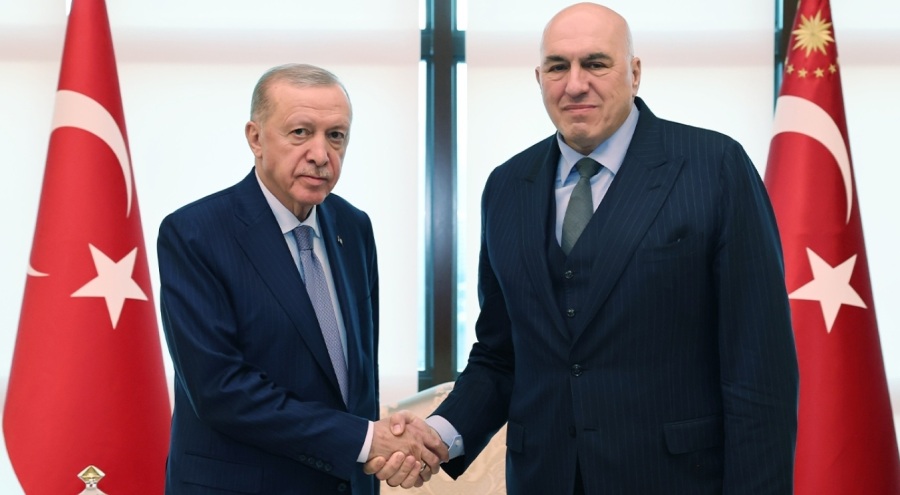 Cumhurbaşkanı Erdoğan, İtalya Savunma Bakanı Crosetto'yu kabul etti