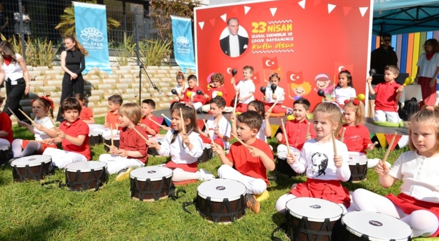 Nilüfer'in kreşlerinde 23 Nisan coşkusu