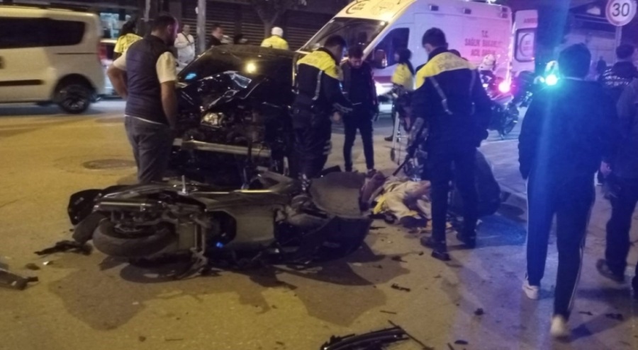 Gemlik'te feci kaza: 1 ağır yaralı