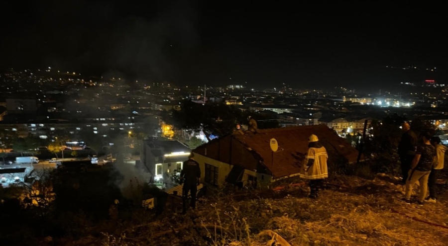 Bursa'da korkutan odunluk yangını