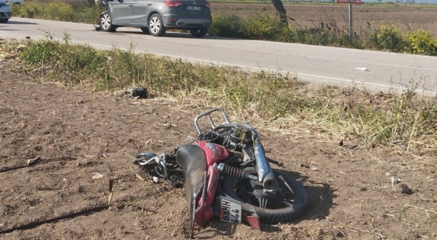 Bursa'da motosiklet kazasında 1 kişi hayatını kaybetti