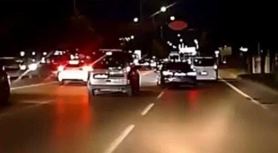 Bursa'da tehlikeli makas kamerada