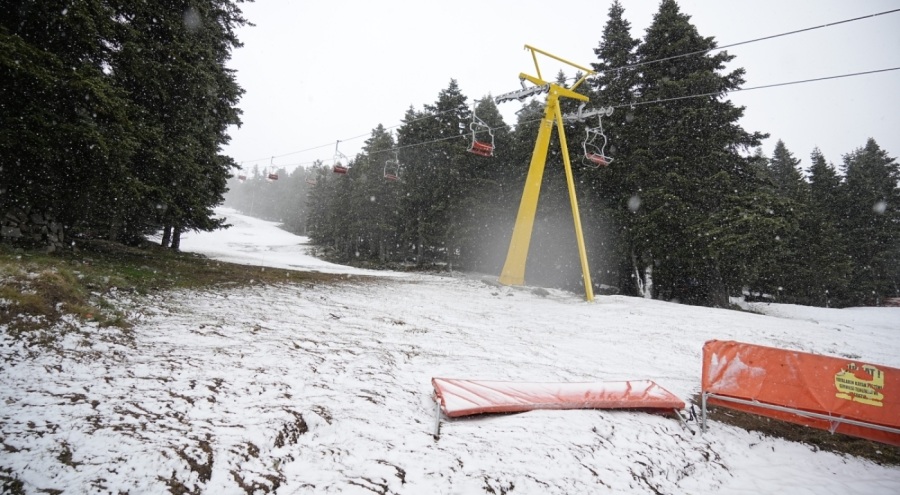 Uludağ'da mayısta kar sürprizi