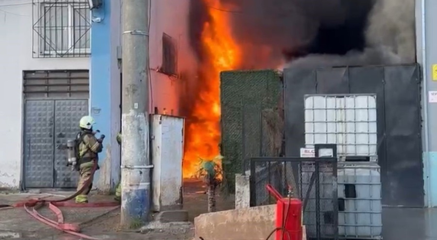 Bursa'da fabrika yangını korku dolu anlar yaşattı