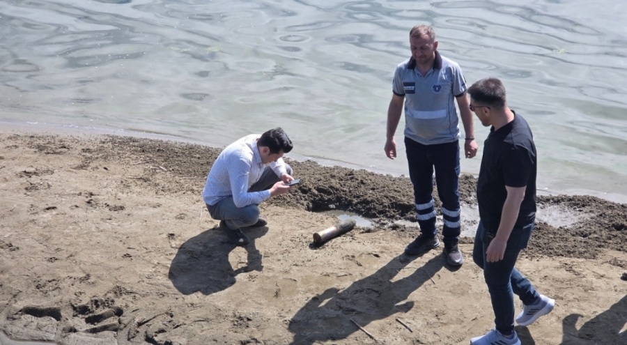 İznik Gölü sahilinde ikinci top mermisi