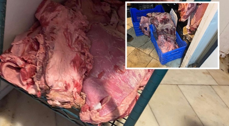 Zincir markette şok "et" denetimi