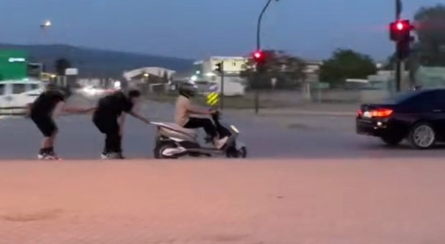 Patenli gençlerin tehlikeli yolculuğu kamerada