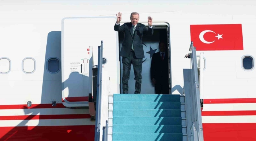 Cumhurbaşkanı Erdoğan Azerbaycan'a gitti