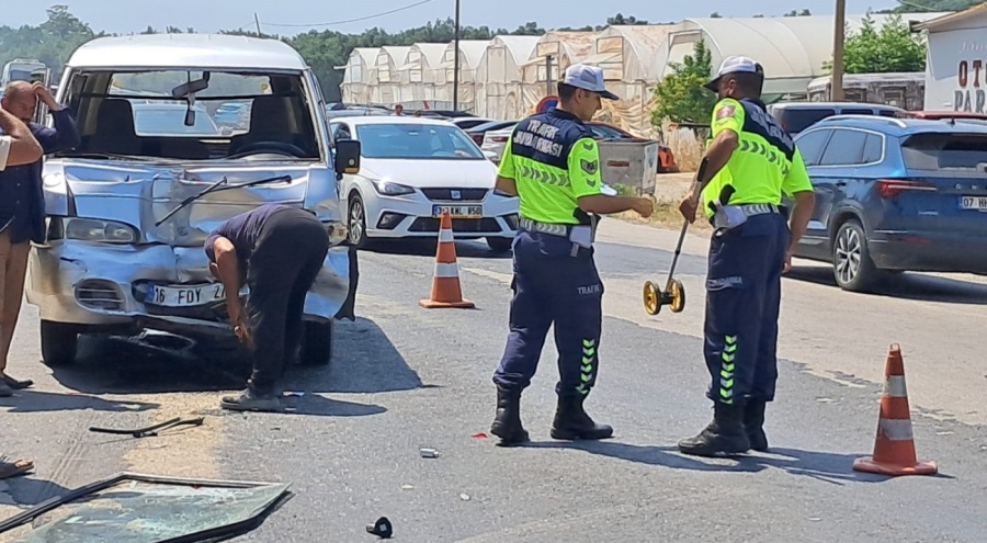 Trafik kazası: 1 yaralı