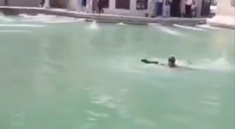 Balıklıgöl'de yüzen şahsa ceza