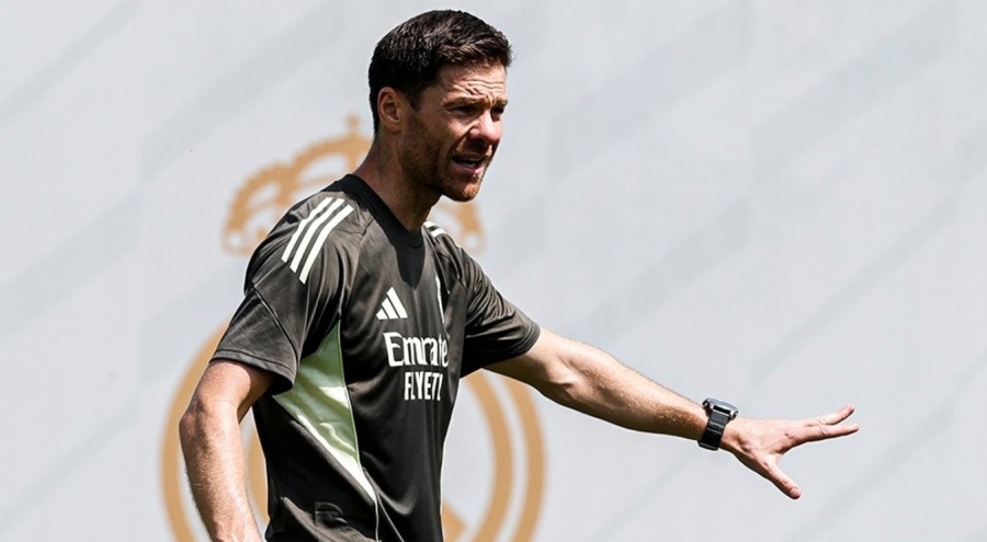Xabi Alonso, Real Madrid ile ilk antrenmanına çıktı