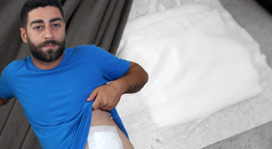 Bayramlaşmaya gitti, karnına yorgun mermi isabet etti