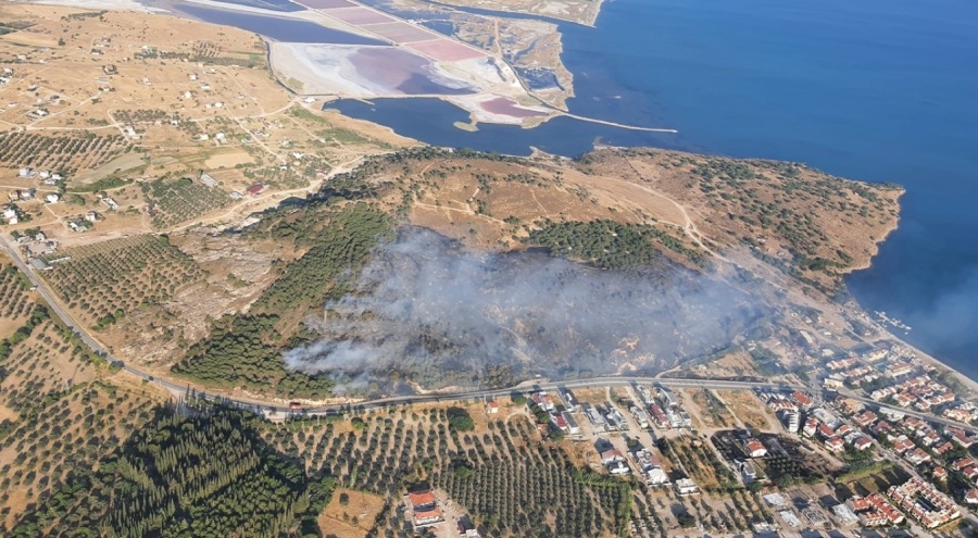 İzmir'de orman yangını kontrol altında