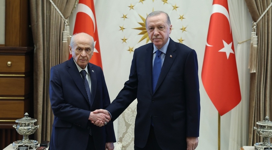 Cumhurbaşkanı Erdoğan, MHP Genel Başkanı Bahçeli ile görüştü