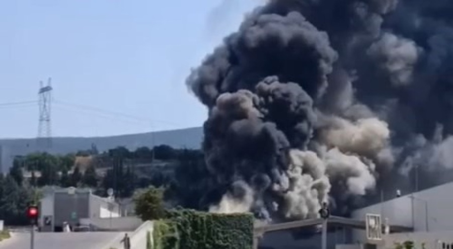Bursa'da fabrika yangını