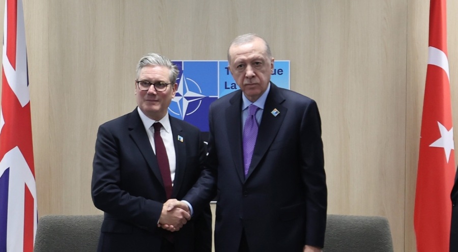 Cumhurbaşkanı Erdoğan, İngiltere Başbakanı Starmer ile görüştü