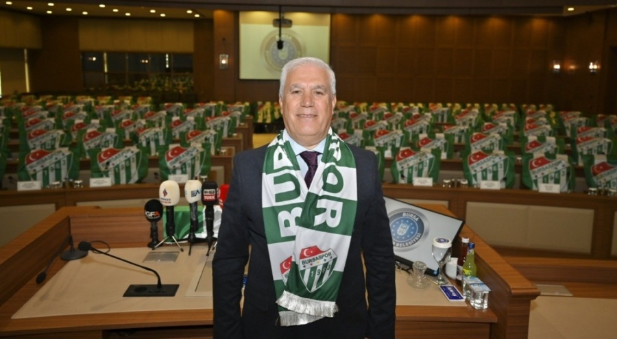 Bursaspor taraftarından, Mustafa Bozbey'e teşekkür yağmuru