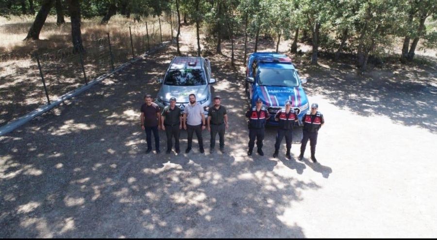 Gemlik'te ormanlarda dronlu denetim