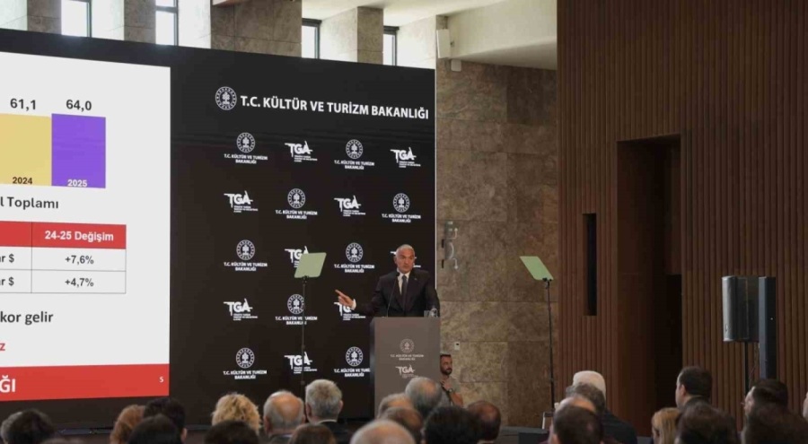 Bakan Ersoy: ''2025 ilk 6 ayında 25,8 milyar dolar turizm geliri elde edildi''