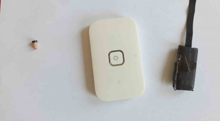 Kopya düzeneğiyle ehliyet sınavına giren şahıs yakalandı