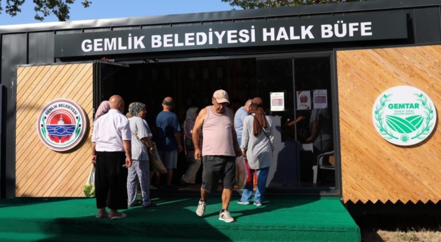 Gemlik Belediyesi'nden Kumlaya halk büfe