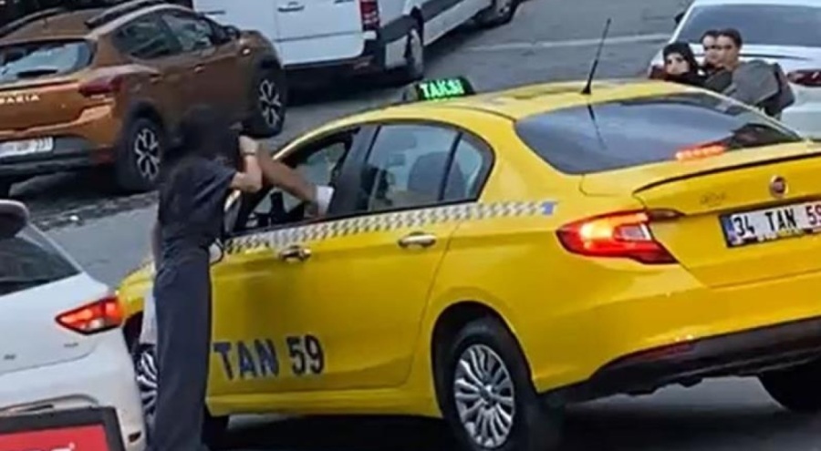 Taksici dehşeti! Tartıştığı kızı yumrukla bayıltıp kaçtı