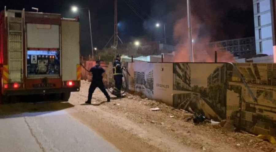 Bursa'da bekçinin inşaatta yaktığı ateş mahalleyi ayağa kaldırdı