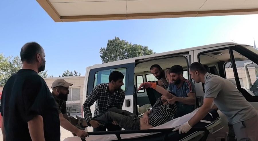 İnegöl'de inşaatta iş kazası