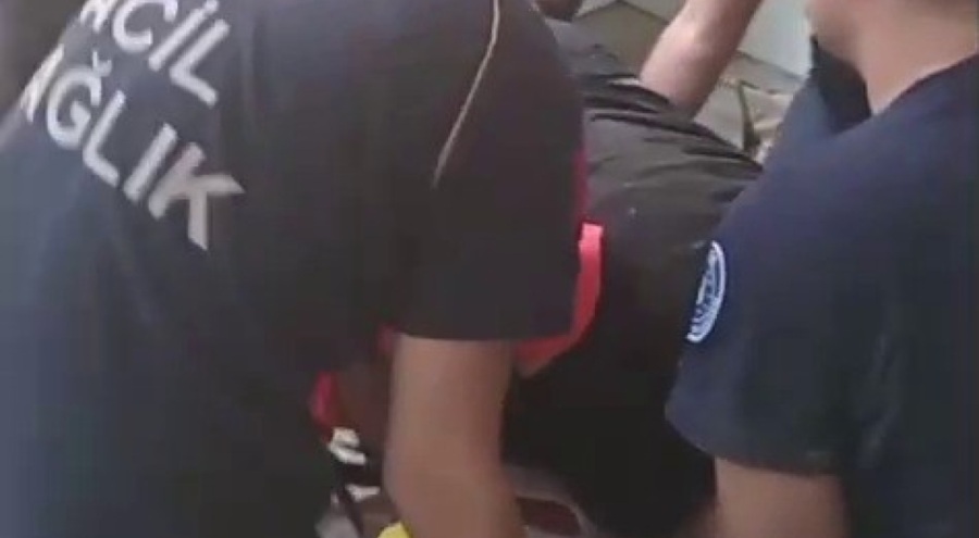 Bursa'da asansörde korku dolu anlar