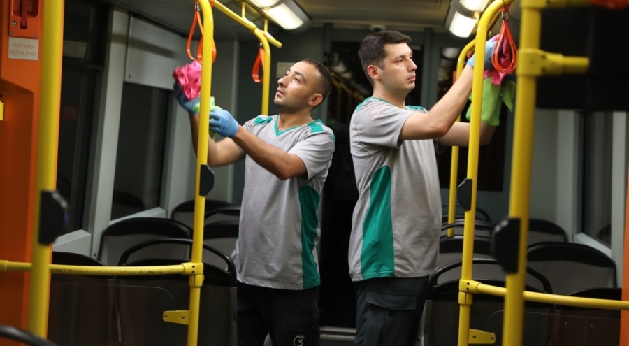 Büyükşehir'den ulaşımda hijyen seferberliği