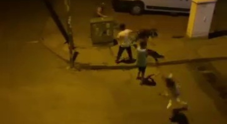 Bursa'da Kavga ettiği kişiye kaldırım taşıyla saldırdı