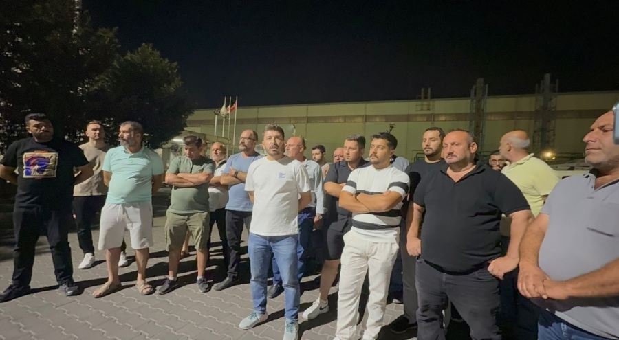 Gemlik'te liman sahasında iş durdu