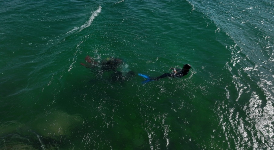 Mehmet Çevik balık adam oldu