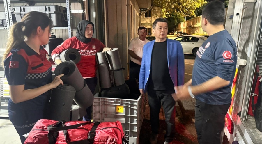 Osmangazi'den Sındırgı'ya Deprem Sonrası Hızlı Destek