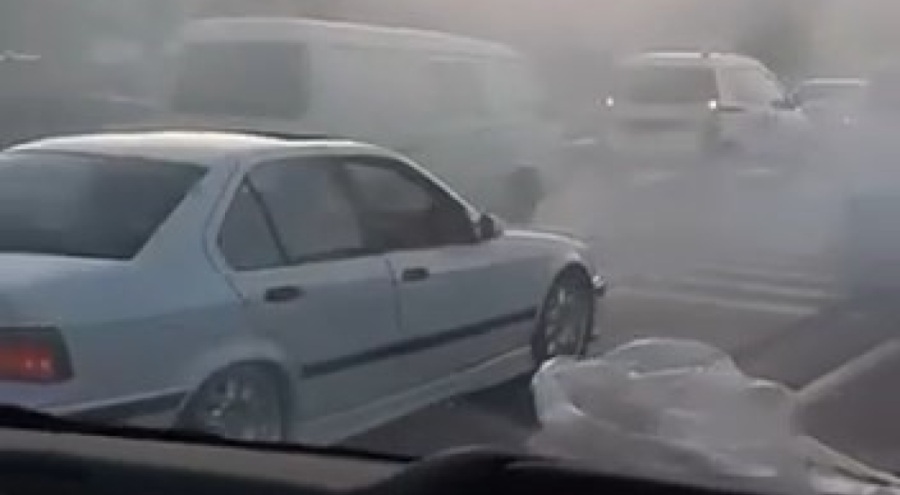 Düğün konvoyu, yine alışıldık görüntüler