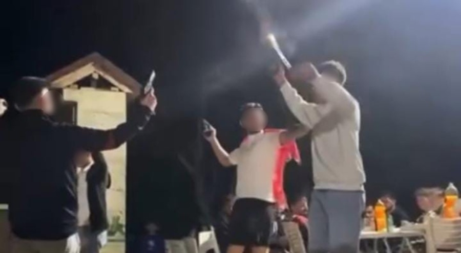 Asker eğlencesinde silahlar ateşlendi