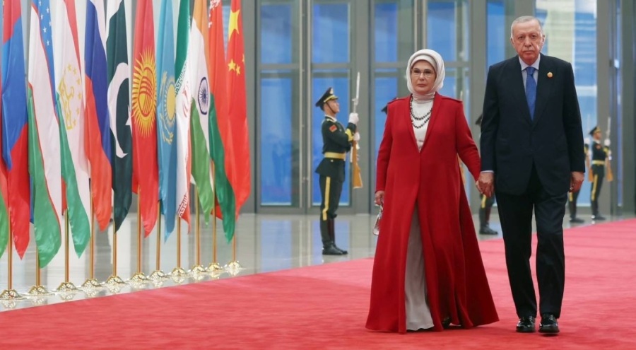 Cumhurbaşkanı Erdoğan, ŞİÖ Zirvesi'nde akşam yemeğine katıldı