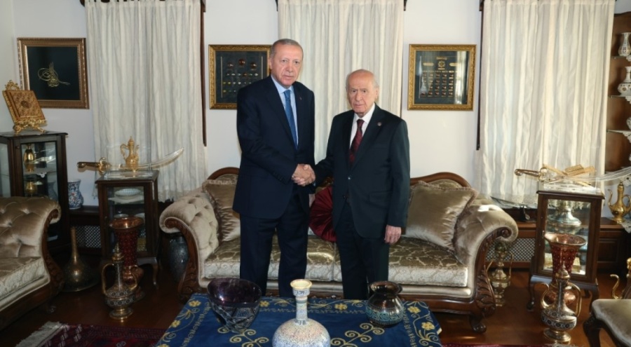 Cumhurbaşkanı Erdoğan, MHP Lideri Bahçeli ile bir araya geldi