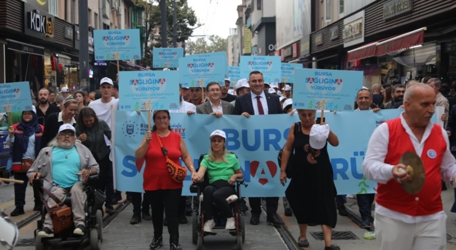 Bursalılar sağlık için yürüdü