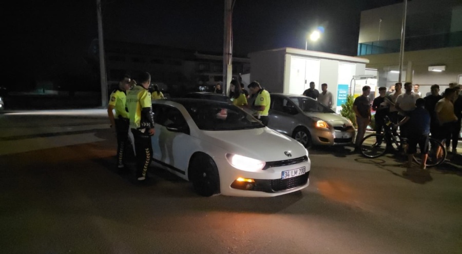 İnegöl'de polisten kaçan sürücü aracı bırakıp başka araçla kaçtı